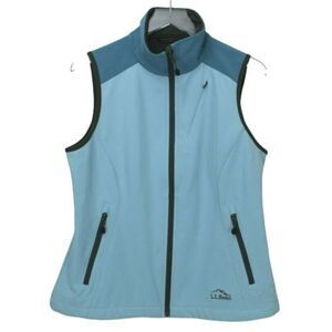 LL Bean Fleece Vest Size Small Blue Outerwear Full Zip Pockets‎ Gorpcore Outdoor